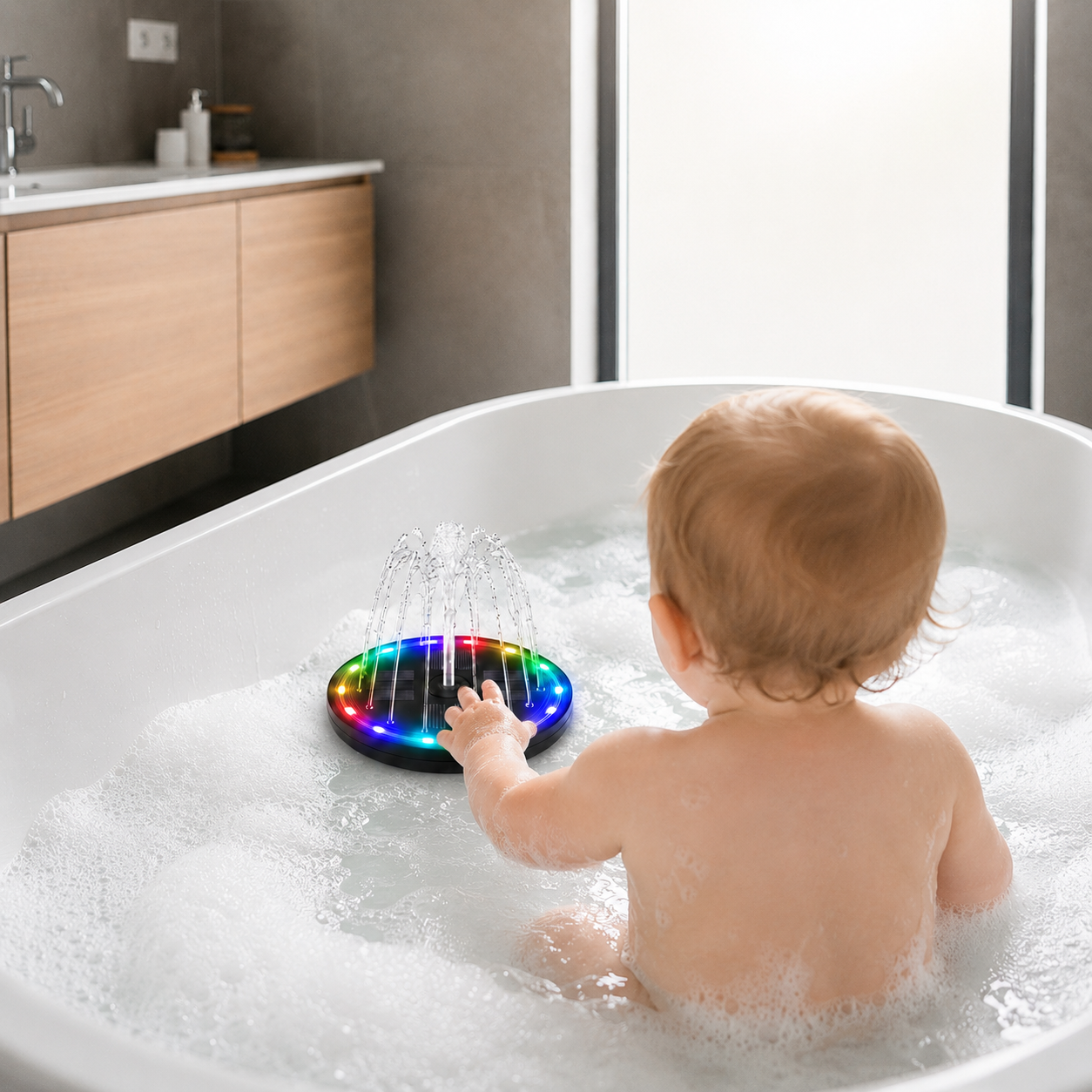 Turn Crying Bath Time Into Calm, Splashy Playtime With Nelorvi LED Baby Bath Fountain