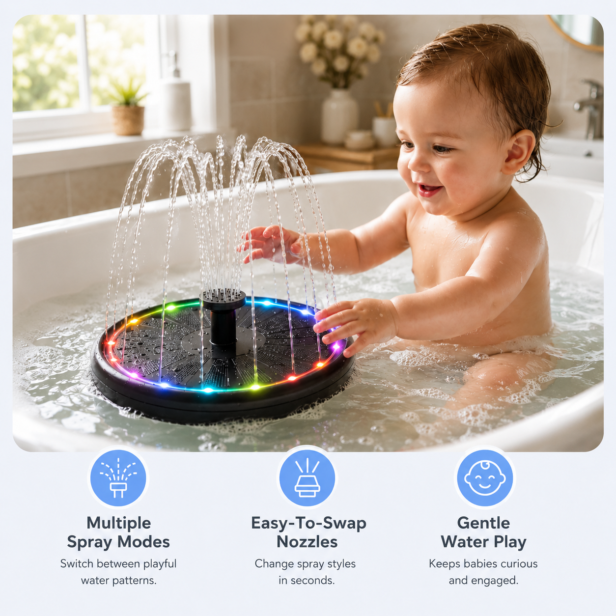 No Crying Bath Time With Nelorvi Bath Fountain