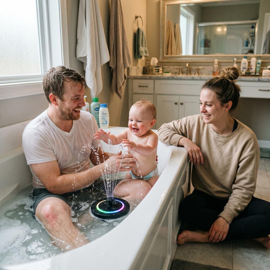 No Crying Bath Time With Nelorvi Bath Fountain