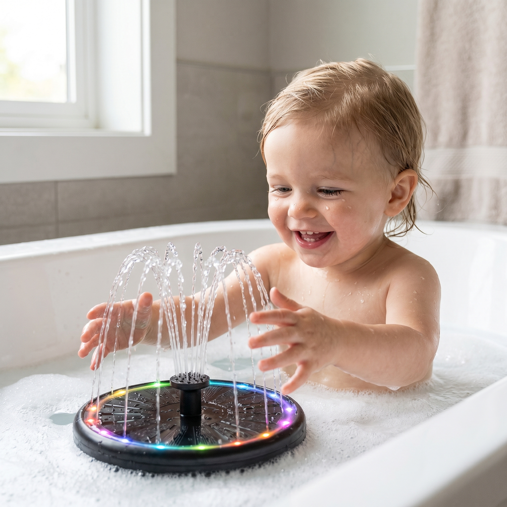 No Crying Bath Time With Nelorvi Bath Fountain